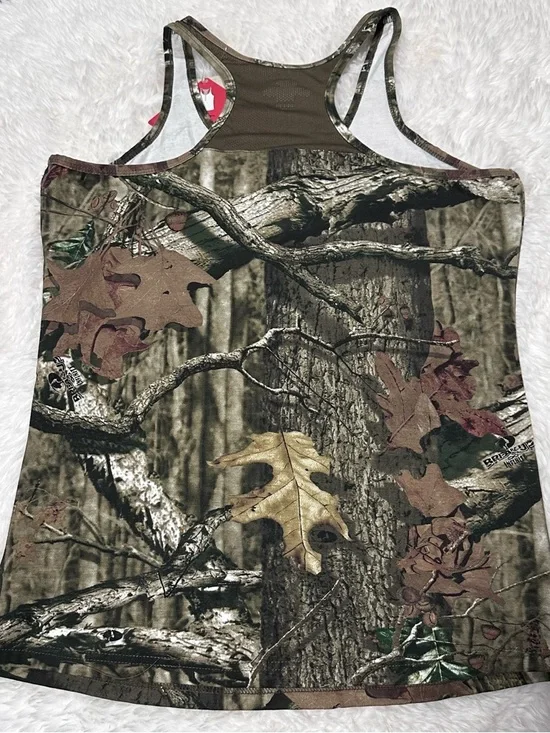 Realtree Women’s Camo Tank Top - Brown/Green - Picture 2 of 2